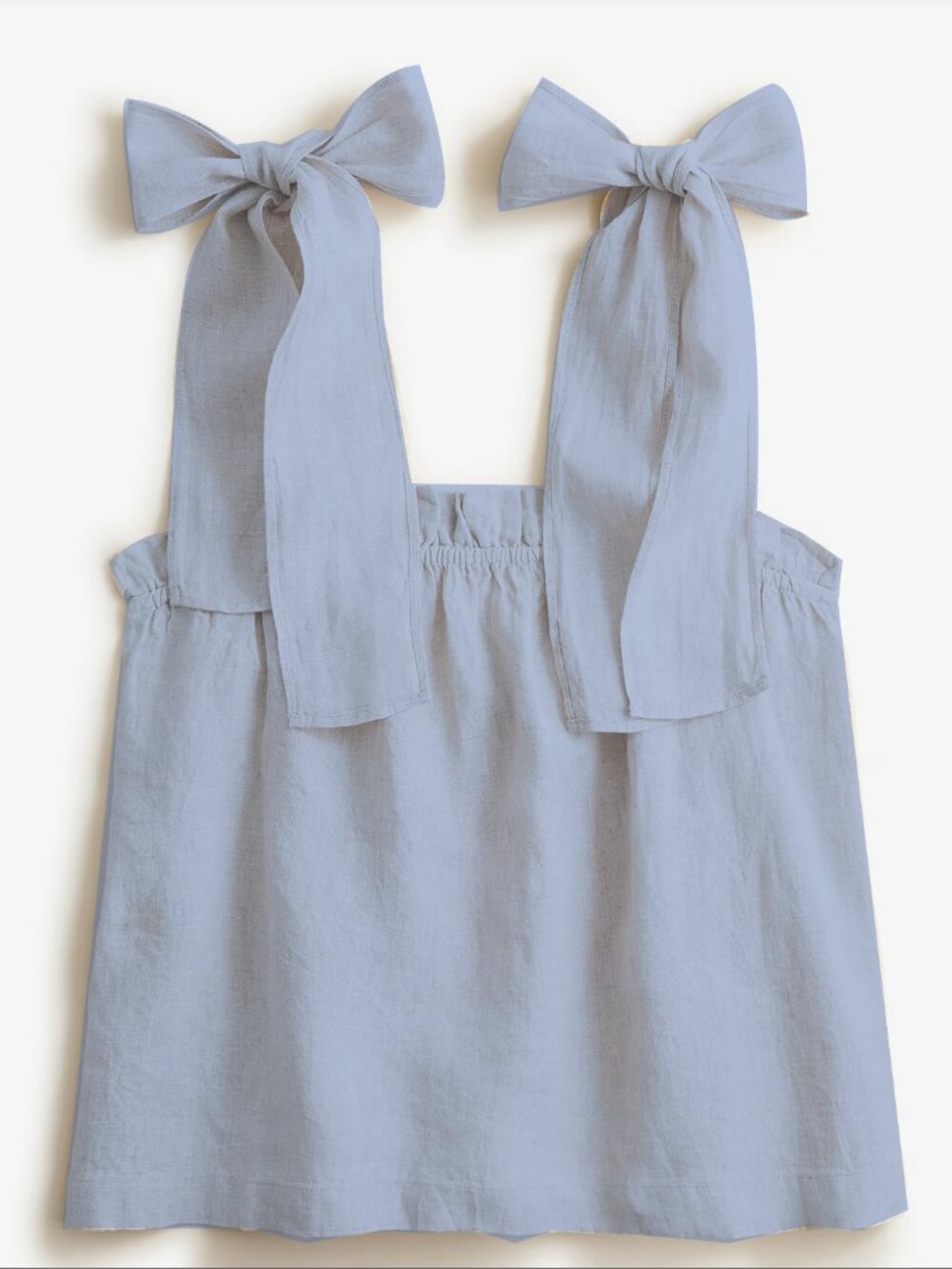 J.Crew Linen Shoulder-Tie Tank